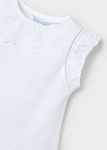 Polo combinado Blanco