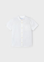 Cargar imagen en el visor de la galería, Camisa lino cuello mao Crema
