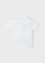 Cargar imagen en el visor de la galería, Camisa lino cuello mao Crema
