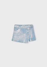 Cargar imagen en el visor de la galería, Falda denim plata
