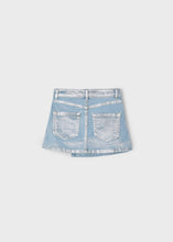 Cargar imagen en el visor de la galería, Falda denim plata
