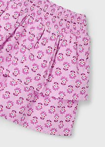 Falda nido de abeja Malva