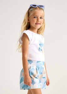 Falda pantalón estampado cielo 8 años
