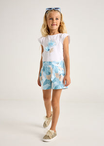 Falda pantalón estampado cielo 8 años