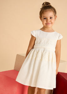 Vestido puntillas crudo