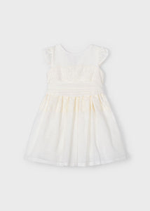 Vestido puntillas crudo