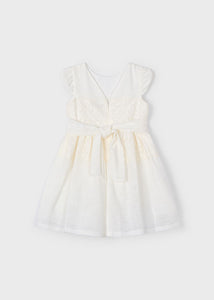 Vestido puntillas crudo