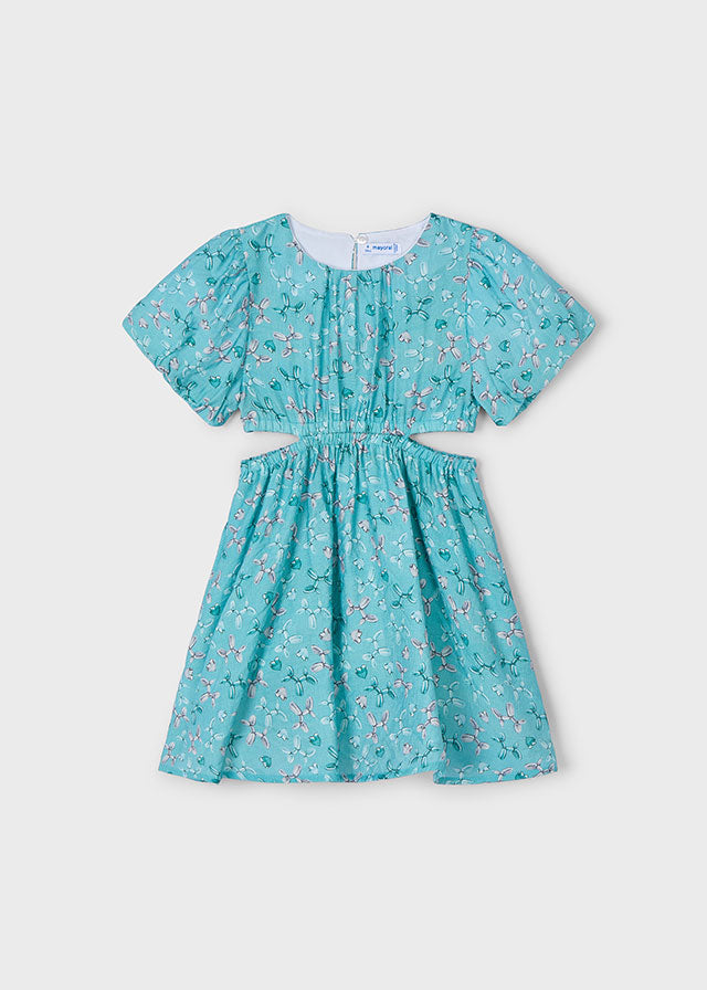 Vestido cut out anis