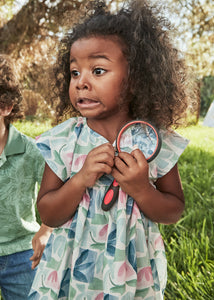 Vestido estampado menta