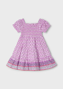 Vestido nido de abeja Malva