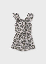 Cargar imagen en el visor de la galería, Conjunto short volante estampado Musgo
