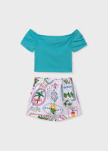 Cargar imagen en el visor de la galería, Conjunto short estampado Agata 16 años

