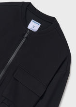 Cargar imagen en el visor de la galería, Casaca bomber pique Negro
