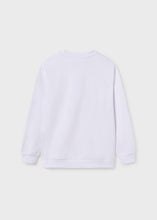 Cargar imagen en el visor de la galería, Pullover print embossed Blanco
