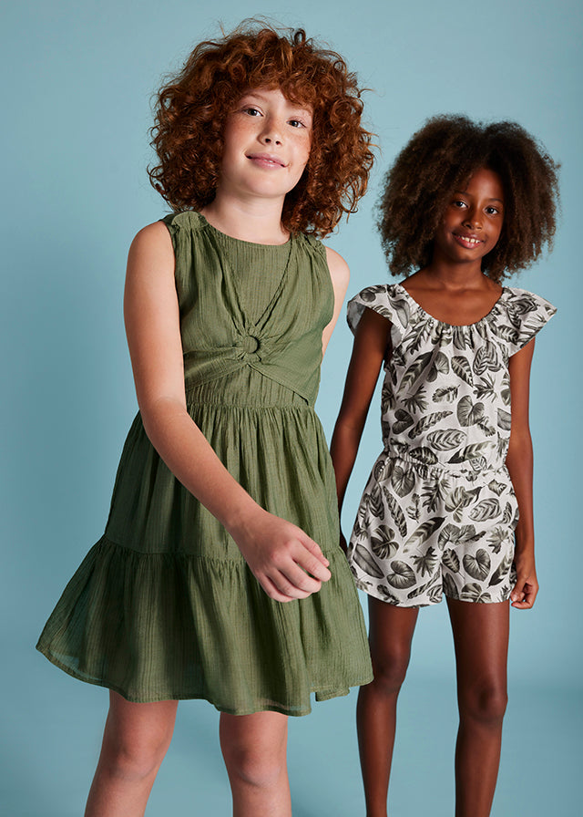 Vestido arandela Musgo