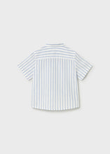Cargar imagen en el visor de la galería, Camisa lino listada Oceano

