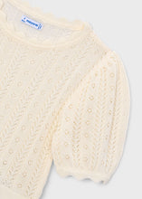 Cargar imagen en el visor de la galería, Camiseta tricot Hueso
