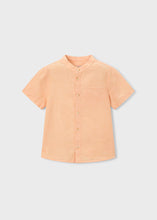Cargar imagen en el visor de la galería, Camisa lino cuello mao Peach

