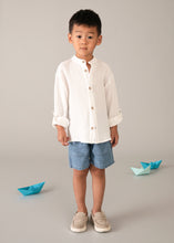 Cargar imagen en el visor de la galería, Camisa bambula Nata
