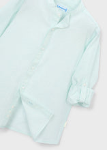 Cargar imagen en el visor de la galería, Camisa cuello mao rayas Menta
