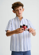 Cargar imagen en el visor de la galería, Camisa cuello mao rayas Oceano
