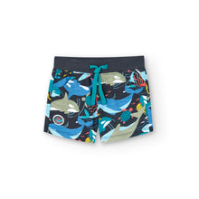 Cargar imagen en el visor de la galería, Short punto flamé "whale" azul
