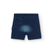 Cargar imagen en el visor de la galería, Short felpa denim Azul

