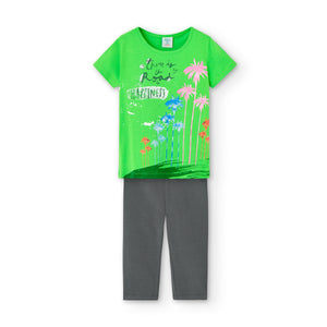 Conjunto leggings "Happiness" verde