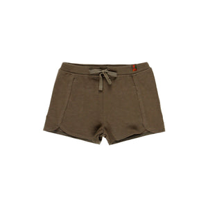 Short punto flamé verde militar