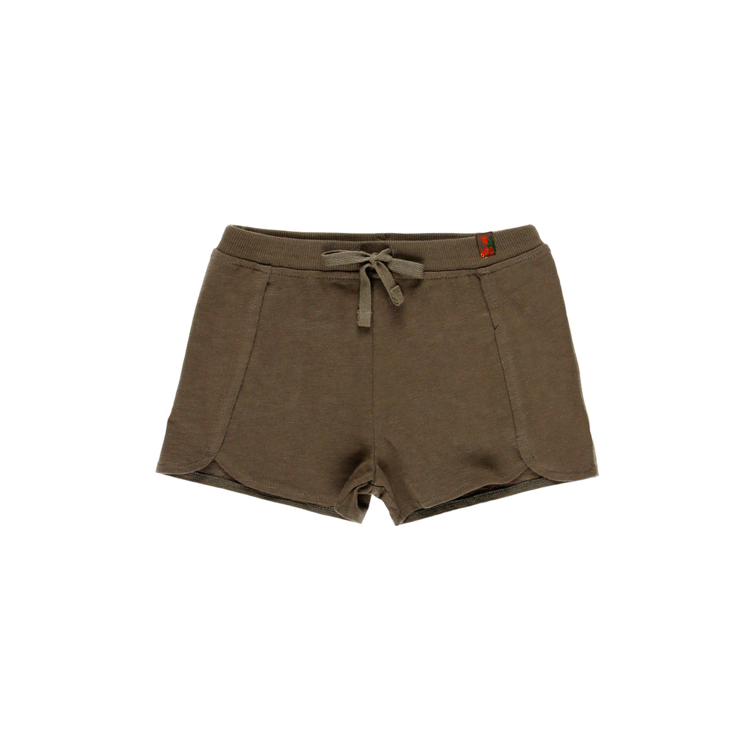 Short punto flamé verde militar