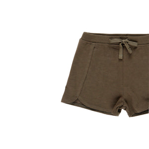 Short punto flamé verde militar