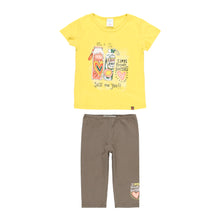Cargar imagen en el visor de la galería, Conjunto leggins &quot;Bottles&quot; amarillo
