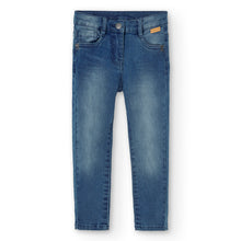 Cargar imagen en el visor de la galería, Pantalón denim elástico azul
