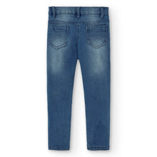 Cargar imagen en el visor de la galería, Pantalón denim elástico azul
