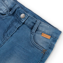 Cargar imagen en el visor de la galería, Pantalón denim elástico azul
