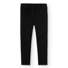 Cargar imagen en el visor de la galería, Pantalón felpa elástica negro
