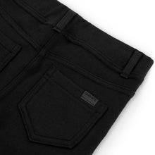 Cargar imagen en el visor de la galería, Pantalón felpa elástica negro
