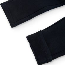 Cargar imagen en el visor de la galería, Pantalón felpa elástica negro
