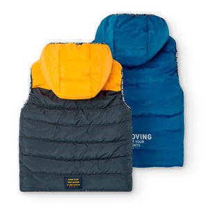 Chaleco reversible azulino