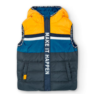 Chaleco reversible azulino