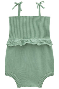 Enterizo tricot verde