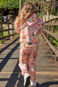 Conjunto buzo animalitos coral