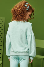Cargar imagen en el visor de la galería, Polera verde agua melange
