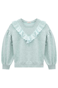 Polera verde agua melange