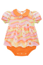 Cargar imagen en el visor de la galería, Vestido margaritas naranja
