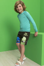 Cargar imagen en el visor de la galería, Lycra verde turquesa UV 50+
