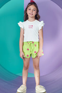 Conjunto short "Sunshine" verde