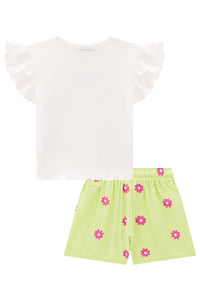 Conjunto short "Sunshine" verde