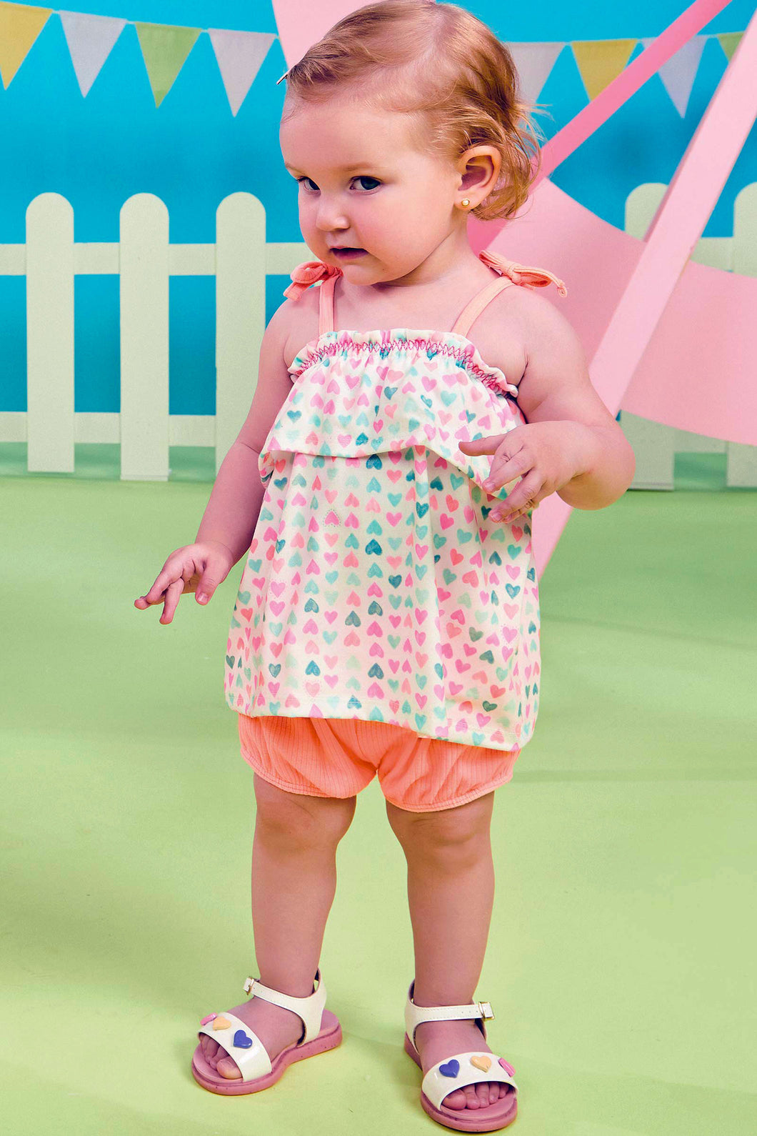 Conjunto short corazones