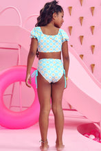 Cargar imagen en el visor de la galería, Bikini margaritas celeste
